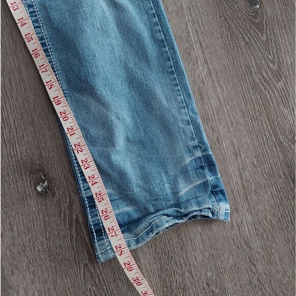 True Luck Straight Leg Distressed Jeans 30/30 - Picture 7 of 8
